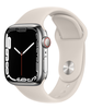 Apple Watch Series 7 GPS + Cellular 41mm Rostfri stålboett med Sportband - Silverd#1