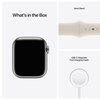 Apple Watch Series 7 GPS + Cellular 41mm Rostfri stålboett med Sportband - Silverd#4