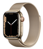 Apple Watch Series 7 GPS + Cellular 41mm Rostfri stålboett med Milaneselänk - Guld#1