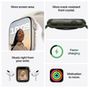 Apple Watch Series 7 GPS + Cellular 41mm Rostfri stålboett med Milaneselänk - Guld#3