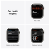 Apple Watch Series 7 GPS + Cellular 41mm Rostfri stålboett med Milaneselänk - Grafit#2