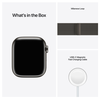 Apple Watch Series 7 GPS + Cellular 41mm Rostfri stålboett med Milaneselänk - Grafit#4