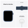 Apple Watch Series 7 GPS + Cellular 45mm Aluminiumboett med Sportband - Blå#4