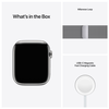 Apple Watch Series 7 GPS + Cellular 45mm Rostfri stålboett med Milaneselänk - Silver#4