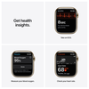 Apple Watch Series 7 GPS + Cellular 45mm Rostfri stålboett med Milaneselänk - Guld#2