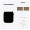 Apple Watch Series 7 GPS + Cellular 45mm Rostfri stålboett med Milaneselänk - Guld#4