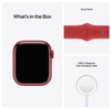 Apple Watch Series 7 GPS 41mm Aluminiumboett med Sportband - (PRODUCT)RED#4