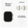 Apple Watch Ultra GPS + Cellular, 49mm Titanboett med Vit Havsband#2