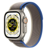 Apple Watch Ultra GPS + Cellular, 49mm Titanboett med Blå/Grå Terrängloop - S/M