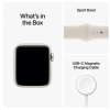 Apple Watch SE GPS, 40mm Stjärnglans Aluminiumboett med Stjärnglans Sportband#2
