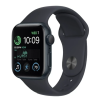 Apple Watch SE GPS, 40mm Midnatt Aluminiumboett med Midnatt Sportband#1