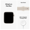 Apple Watch SE GPS, 44mm Stjärnglans Aluminiumboett med Stjärnglans Sportband#2