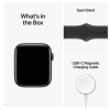 Apple Watch SE GPS, 44mm Midnatt Aluminiumboett med Midnatt Sportband#2