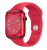 Apple Watch Series 8 GPS + Cellular, 45mm (PRODUCT)RED Aluminiumboett med (PRODUCT)RED Sportband