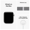 Apple Watch Series 8 GPS + Cellular, 45mm Silver Rostfri stålboett med Silver Milaneselänk#2