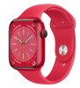 Apple Watch Series 8 GPS, 45mm (PRODUCT)RED Aluminiumboett med (PRODUCT)RED Sportband#1