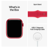 Apple Watch Series 8 GPS, 45mm (PRODUCT)RED Aluminiumboett med (PRODUCT)RED Sportband#2