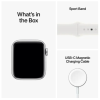 Apple Watch SE GPS + Cellular, 40mm Silver Aluminiumboett med Vit Sportband#2