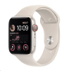 Apple Watch SE GPS + Cellular, 44mm Stjärnglans Aluminiumboett med Stjärnglans Sportband