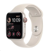 Apple Watch SE GPS + Cellular, 44mm Stjärnglans Aluminiumboett med Stjärnglans Sportband#1