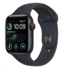 Apple Watch SE GPS + Cellular, 44mm Midnatt Aluminiumboett med Midnatt Sportband#1