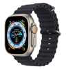 Apple Watch Ultra GPS + Cellular, 49mm Titanboett med Havsband Midnatt#1