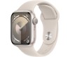 Apple Watch 9 GPS, 41mm Stjärnglans Aluminiumboett med Stjärnglans Sportband - S/M