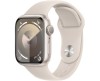 Apple Watch 9 GPS, 41mm Stjärnglans Aluminiumboett med Stjärnglans Sportband - M/L