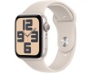 Apple Watch SE (2023) GPS 44mm Stjärnglans Aluminiumboett med Stjärnglans Sportband - S/M