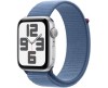 Apple Watch SE (2023) GPS 44mm Silver Aluminiumboett med Vinterblå Sportloop