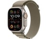 Apple Watch Ultra 2 GPS + Cellular, 49mm Titanboett med Oliv Bergsloop - Small