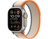Apple Watch Ultra 2 GPS + Cellular, 49mm Titanboett med Orange/Beige Terrängloop - S/M