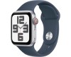 Apple Watch SE (2023) GPS + Cellular 40mm Silver Aluminiumboett med Stormblå Sportband - S/M