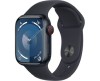 Apple Watch 9 GPS + Cellular, 41mm Midnatt Aluminiumboett med Midnatt Sportband - S/M