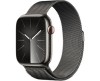 Apple Watch 9 GPS + Cellular, 45mm Grafit Rostfri stålboett med Grafit Milaneselänk