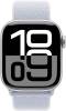 Apple Watch Series 10 GPS 42mm Silver Aluminiumboett med Blue Cloud Sportloop#2