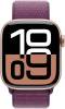 Apple Watch Series 10 GPS 42mm Roséguld Aluminiumboett med Plommon Sportloop#2