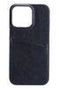 Skal ONSALA iPhone 13 Pro, konstläder, med kortfack - Svart