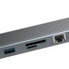 USB-C dockningsstation Baseus Enjoyment Series, 2xHDMI/VGA/3xUSB 3.0/GigaLAN/audio, USB-C PD 60W, kortläsare SD/MicroSD#6